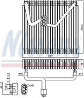 Verdampfer, Klimaanlage Nissens 92339