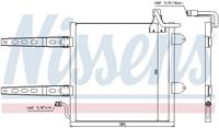 Nissens Condensator, airconditioning 94260