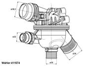 Wahler Thermostaat Bmw 411574102D