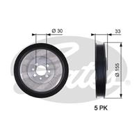 Riemenscheibe, Kurbelwelle Gates TVD1088