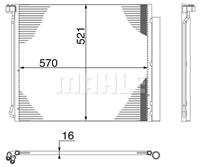 Mahle Condensor, airconditioning AC269000S