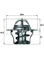 mahleoriginal MAHLE ORIGINAL Thermostat TX 4 83D Kühlwasserthermostat,Kühlwasserregler FIAT,LANCIA,RENAULT,CROMA 154,THEMA 834,BETA Coupe 828BC,THEMA SW 834