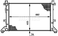 mahleoriginal Kühler, Motorkühlung Mahle Original CR 606 000S