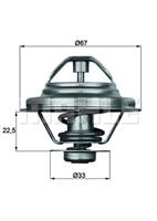 mahleoriginal Thermostat, Kühlmittel Mahle Original TX 24 87D