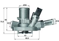 mahleoriginal MAHLE ORIGINAL Thermostat TI 147 80 Kühlwasserthermostat,Kühlwasserregler FIAT,LANCIA,OPEL,GRANDE PUNTO 199,BRAVO II 198,DOBLO Kasten/Kombi 263