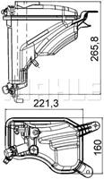 mahleoriginal Ausgleichsbehälter, Kühlmittel Mahle Original CRT 207 000S