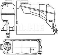 mahleoriginal Ausgleichsbehälter, Kühlmittel Mahle Original CRT 117 000S