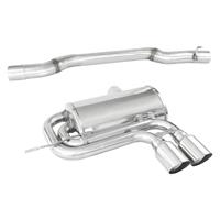 InoxCar 100% RVS Sportuitlaat passend voor Mini F55/F56 2.0 Cooper S/JCW (192/231pk) 2019- (Met OPF/GPF) 2x9 IXMICO26RA
