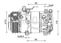 mahleoriginal Kompressor, Klimaanlage Mahle Original ACP 1462 000P