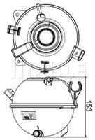 mahleoriginal MAHLE ORIGINAL Ausgleichsbehälter BEHR CRT 19 000S Kühlwasserbehälter,Kühlflüssigkeitsbehälter VW,SKODA,SEAT,Golf V Schrägheck (1K1),TOURAN (1T1, 1T2)