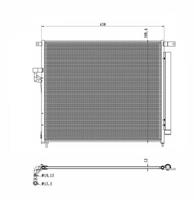 NRF Condensor, airconditioning 350425