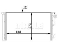 Mahle Condensor, airconditioning AC72000S