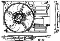 Mahle Koelventilatorwiel CFF405000P