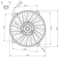 citroen Koelventilatorwiel 47962