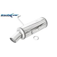 InoxCar 100% RVS Sportuitlaat passend voor Peugeot 406 2.0 CoupÃ© 135pk 1997- 1x90mm Rally IXPE4060490RA