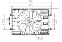 NRF Koelventilatorwiel 47916