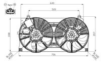 nissan Koelventilatorwiel