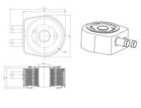 NRF Oliekoeler, motorolie 31834