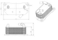 NRF Oliekoeler, motorolie 31843