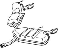 Endschalldämpfer Bosal 281-991