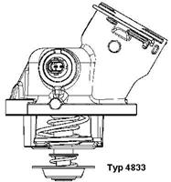 Thermostat, Kühlmittel Wahler 4833.100D