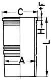 KS Kolbenschmidt Cilindervoering 89396110