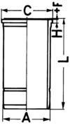 KS Kolbenschmidt Cilindervoering 89878110