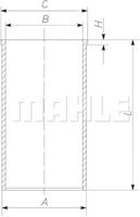 Mahle Cilindervoering 099LW00104001