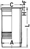 Zylinderlaufbuchse Kolbenschmidt 89826110