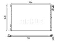 Mahle Condensor, airconditioning AC413001S