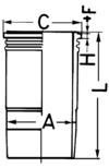 KS Kolbenschmidt Cilindervoering 89181110