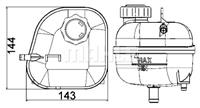 Mahle Expansietank, koelvloeistof CRT85001S