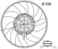 mahleoriginal Lüfter, Motorkühlung Mahle Original CFF 33 000S