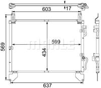ssangyong Condensor, airconditioning
