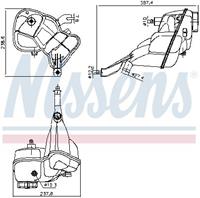 Ausgleichsbehälter, Kühlmittel Nissens 996275