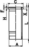 Zylinderlaufbuchse Kolbenschmidt 89867110