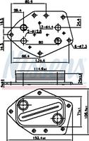 Nissens Oliekoeler, motorolie 91296