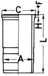 KS Kolbenschmidt Cilindervoering 89563110