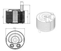 NRF Oliekoeler, motorolie 31819