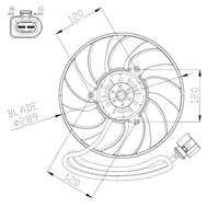 Volkswagen Koelventilatorwiel