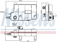 Ausgleichsbehälter, Kühlmittel Nissens 996260
