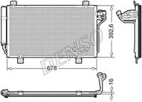 Condensor, airconditioning DENSO, u.a. für Mazda