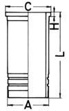 Zylinderlaufbuchse Kolbenschmidt 89862110