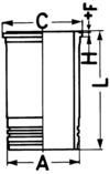 KS Kolbenschmidt Cilindervoering 89902110