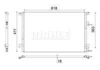 Mahle Condensor, airconditioning AC589000S