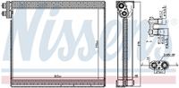 Verdampfer, Klimaanlage Nissens 92365