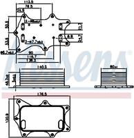 Ölkühler, Motoröl Nissens 91275
