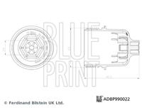 blueprint Deckel, Ölfiltergehäuse Blue Print ADBP990022