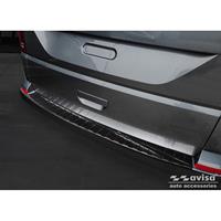 Avisa Zwart RVS Achterbumperprotector passend voor Volkswagen Caravelle T6 2015- & FL 2019- (met achterkle AV245292