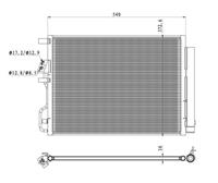 NRF Condensor, airconditioning 350501